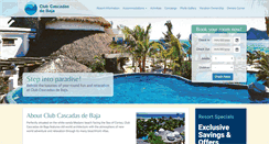 Desktop Screenshot of clubcascadasdebaja.com