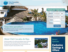 Tablet Screenshot of clubcascadasdebaja.com